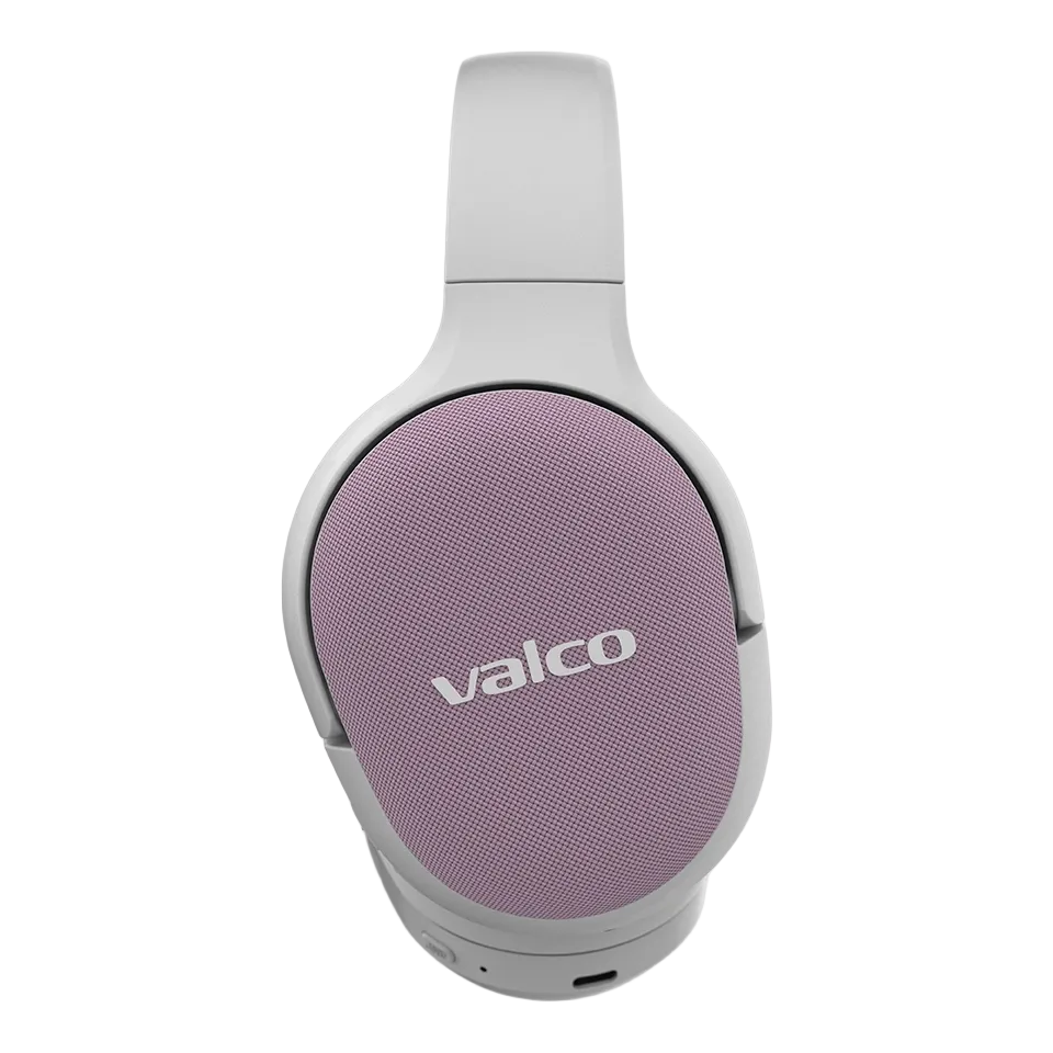 Valkoiset VMK25.2-kuulokkeet, vaaleanpunainen Skin-kuori